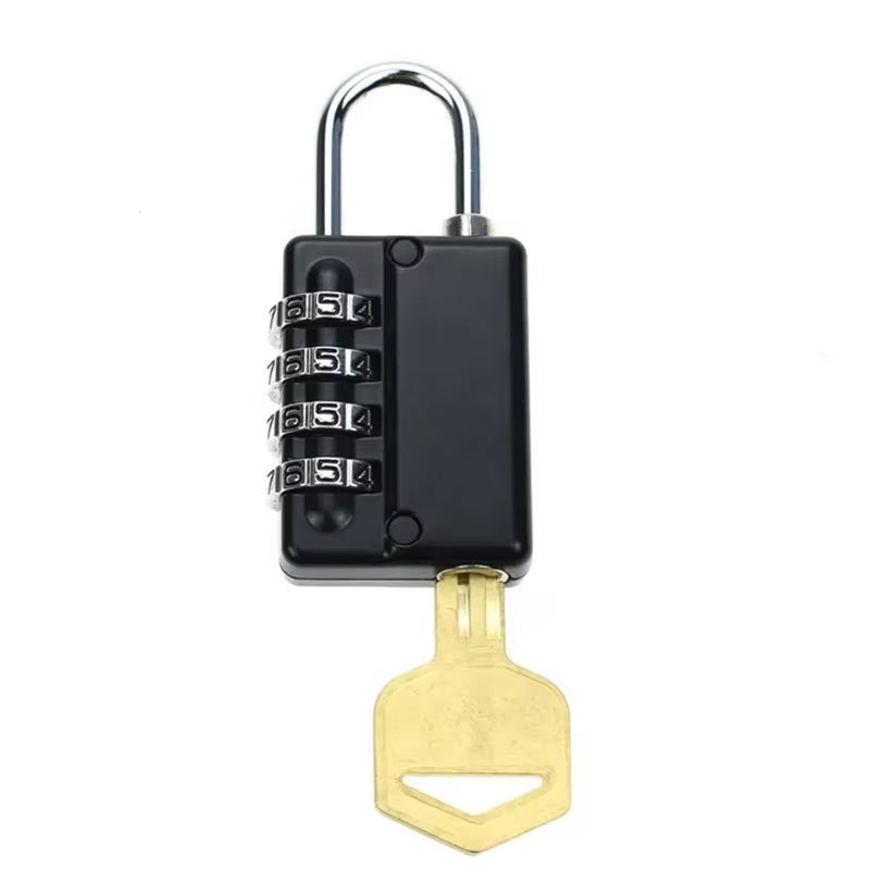 High Quality 4 Digit Combination Lock Gym Cabinet Door Padlock Lock with Master Key