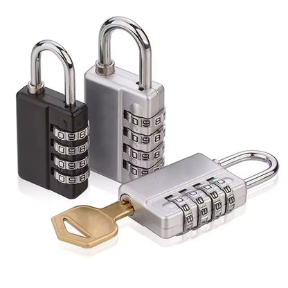 High Quality 4 Digit Combination Lock Gym Cabinet Door Padlock Lock with Master Key