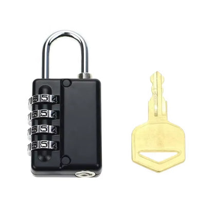 High Quality 4 Digit Combination Lock Gym Cabinet Door Padlock Lock with Master Key